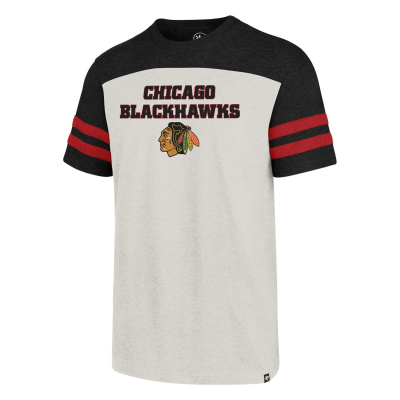 47 BRAND NHL ENDGAME CLUB TRICOLORED TEE SR - chi