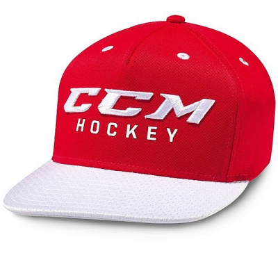 ccm-true-to-hockey-flat-brim-snapback-redwht