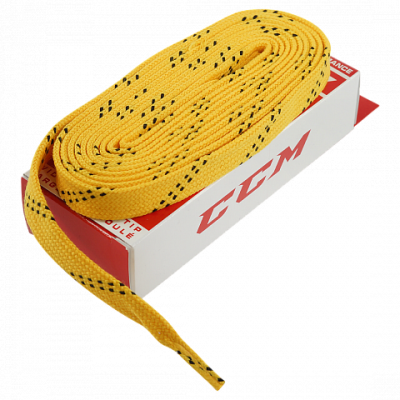 CCM-HOCKEY-LACES-YELLOW-WIDE