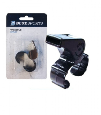 Свисток BLUESPORTS (пластиковый с пальцедержателем)