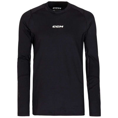 Нательное белье (майка с длинным рукавом) CCM COMPRESSION LS TOP WITH GEL JR